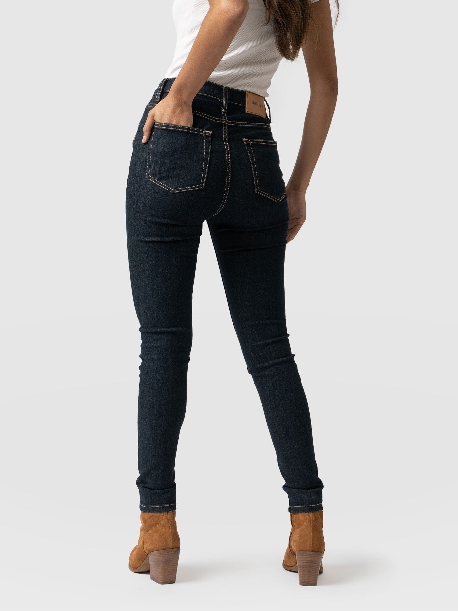 Classic Skinny Jeans Blue - Women's Jeans | Saint + Sofia® EU